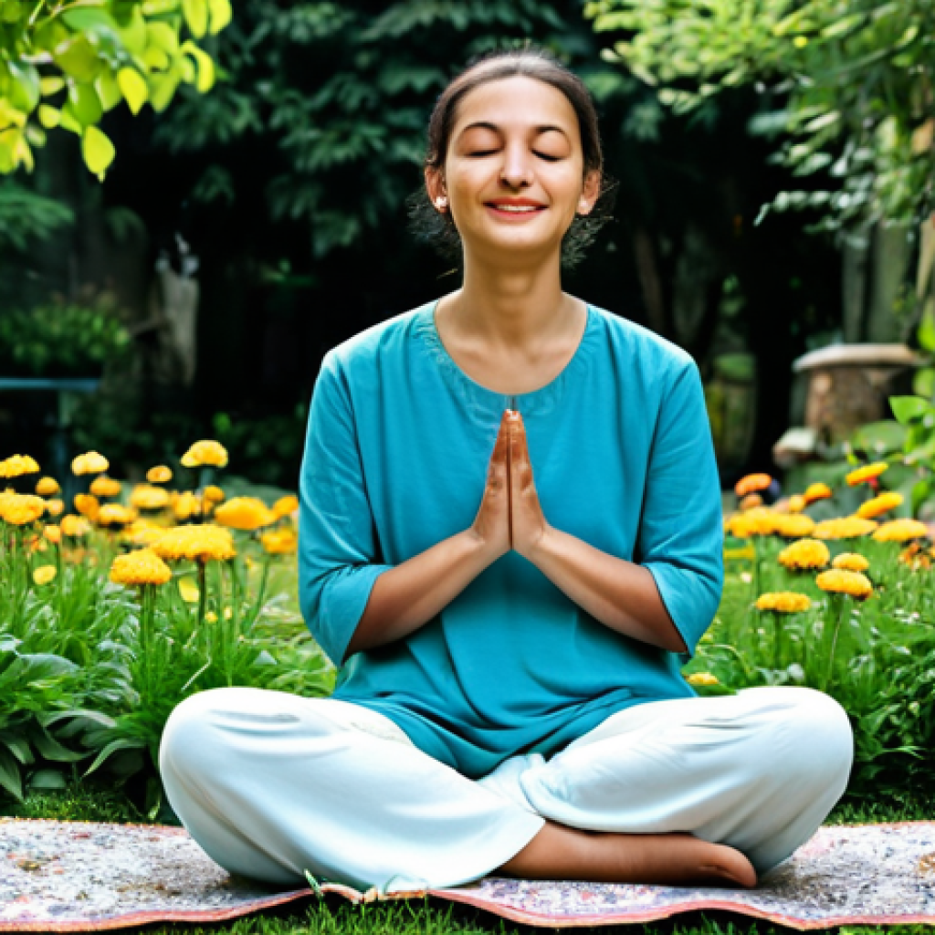 Inner Harmony & Acceptance**
"A serene woman in comfortable, modest clothing sits in a peaceful garden in Istanbul, Turkey. She is meditating, eyes closed, with a gentle smile. Lush greenery and colorful flowers surround her. Focus on tranquility and acceptance. Perfect anatomy, correct proportions, natural pose, well-formed hands, proper finger count, natural body proportions, professional quality, fully clothed, appropriate content, safe for work, professional, family-friendly."
**